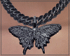 E*Blk Butterfly Necklace