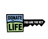 Donate Life Key decal