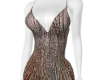 V Neck Sequin Gown MLV1