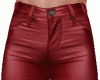 Pants Red Couro