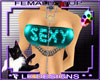 !LK! PVC SexyTop Teal