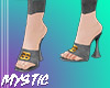 Grey Heeled Sandal MB