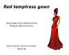 Red temptress gown