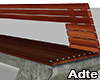 [a] Metallic Wood Bench