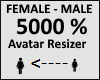Avatar scaler 5000%