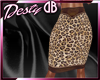 Leopard Mid Length Skirt