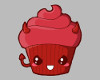 Devils Cupcake Sticker