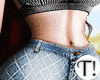 T! Blue Baggy Pants