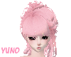 Pink Long Tied Updo Hair