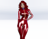 Latex Catsuit Red