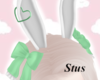 🎀Cute Lime Bunny Ears