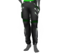 Pants with green straps