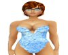 Curvy lightblue bodysuit