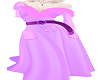 purple tranch coat