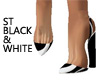 ST HEELS BLACK WHITE