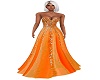 Long Orange Dress
