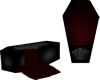 coffin seat and pillows