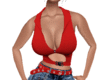 Red busty top