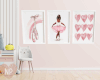 Pink Ballet Trio Canvas
