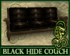 Black Hide Couch