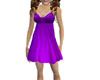 Purple BraidedBust Dress