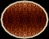 Round Leopard Rug