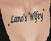 Custom Lano Wifey Tattoo