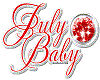 July Baby Necklace