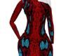 F- red snake dress
