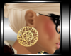 *CCz*Gold Floral Earring