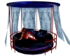 Blue Round Canopy Bed