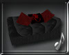 *4aS* Blk/Red Sofa 2