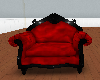 red and black chair