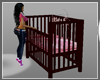 Babygirl Pink Satin Crib