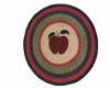 Country Apple Round Rug