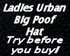 Ladies Urban Poof Hat