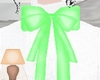 Green cute bow add on