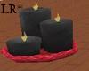 3 Tier Black Candles