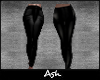 Ash. Black Leather Pants