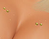 Chest Piercings - Gold