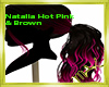 Natalia Hot Pink & Brown
