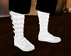 white  straped boots