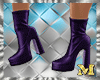 cPURPLE LEATHER BOOTS