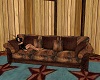 Rawhide Leather Sofa