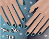 Fmz. Blue/Black nails 