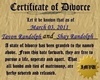 Custom Divorce License