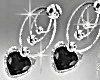 Black Heart Earrings V2