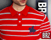 Brz - Red Striped Polo