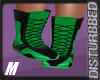 ! Wrestling Boots-GreenM