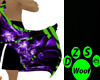 green n purple tribal